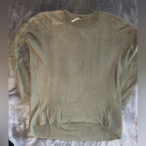Poof! Olive Green Crew Neck Sweater